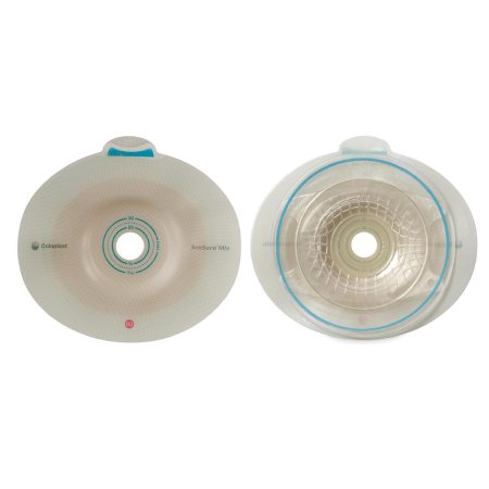 Ostomy Barrier SenSura® Mio Convex Trim to Fit, Standard Wear Elastic Adhesive 50 mm Flange Red Code System 15 to 40 mm Opening