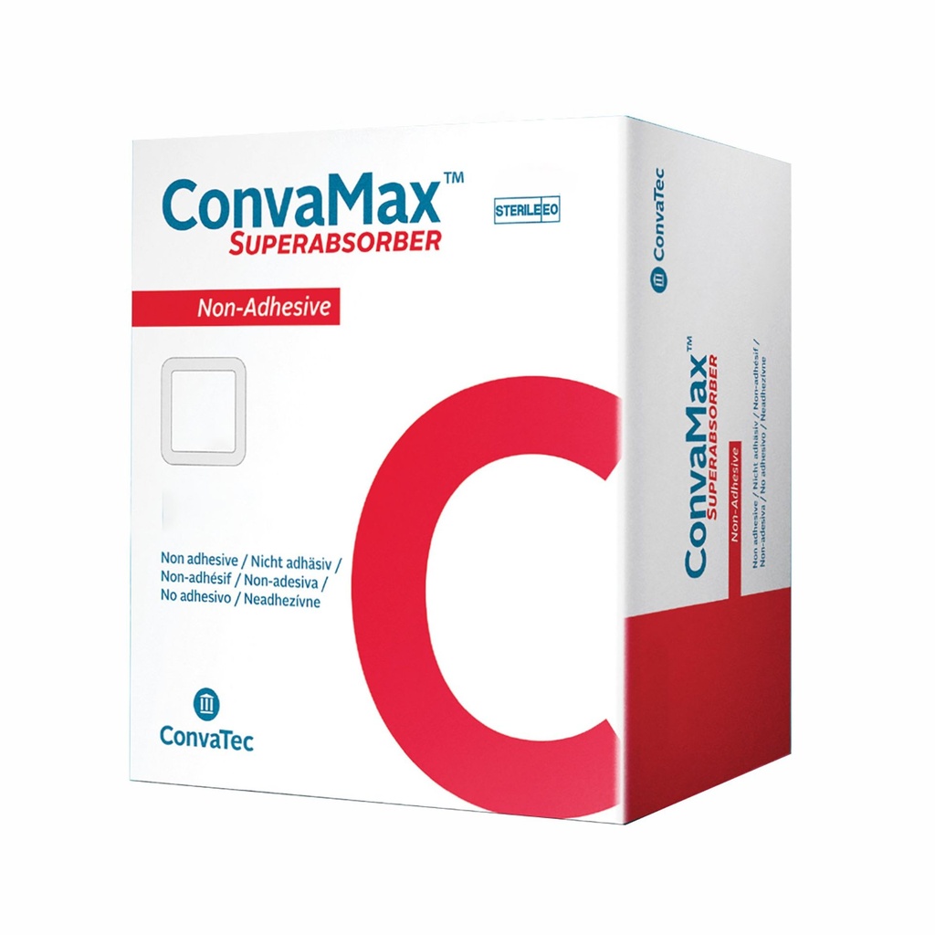 Foam Dressing ConvaMax™ Superabsorber 6 X 8 Inch Rectangle Non-Adhesive without Border Sterile