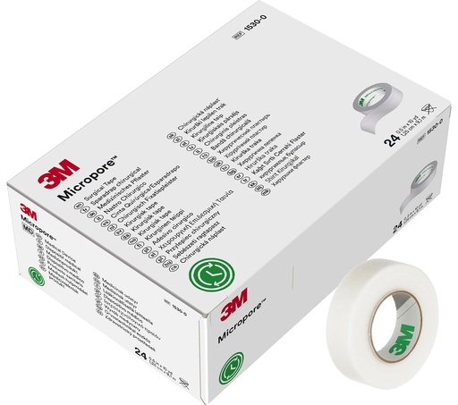 [MMM-1530-0] Medical Tape 3M™ Micropore™ Easy Tear Paper 1/2 Inch X 10 Yard White NonSterile