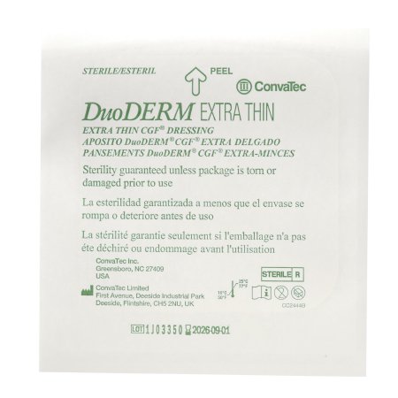 [CON-187957] Hydrocolloid Dressing DuoDERM® Extra Thin 6 X 6 Inch Square Sterile